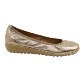 Bailarina Caprice Topo Metalizado 9-22161-28 beige multicolor dorado