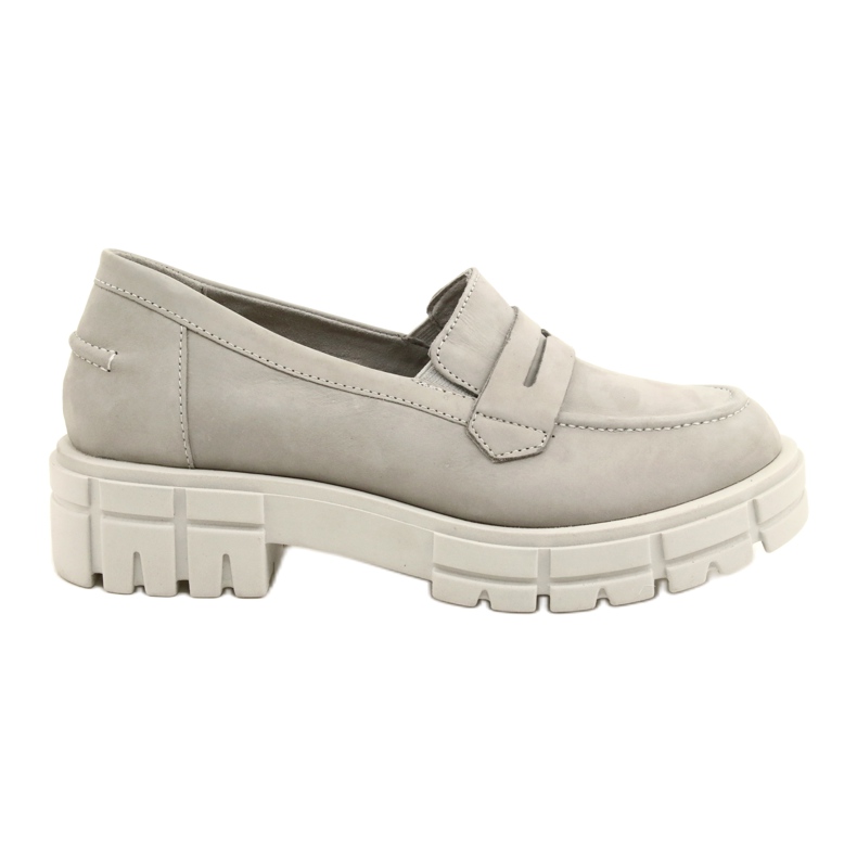 Caprice de cuero de cuero para mujeres 24755-28 217 gris