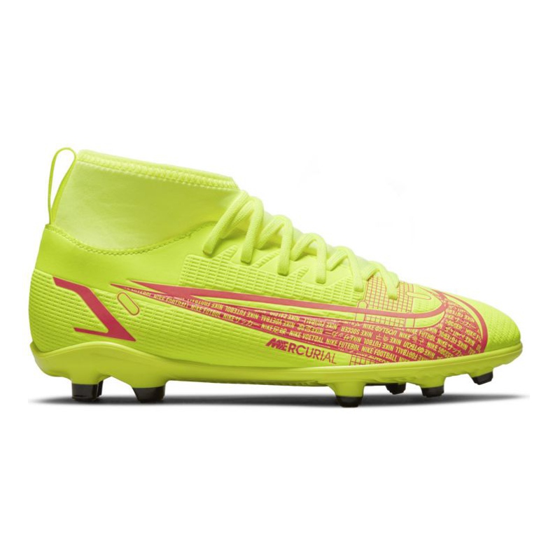 Nike Mercurial Superfly 8 Club Mg Jr CV0790-760 zapatos de fútbol verde verde Nike Mercurial Superfly 8 Club Mg Jr CV0790-760 zapatos de fútbol verde verde