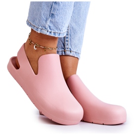 FS1 Zuecos de goma Meriko rosa de moda rosado