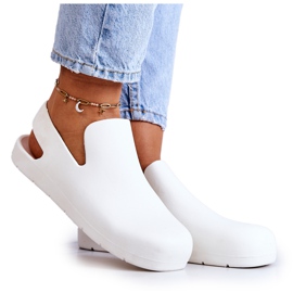 FS1 Zuecos de goma Meriko blancos de moda