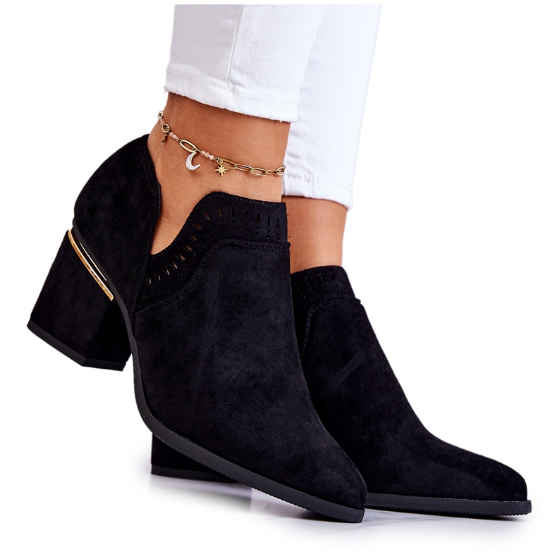 PS1 Botas Cowboy Caladas Ante Negro Valerie