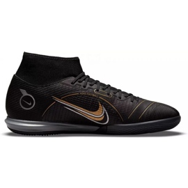Nike Mercurial Superfly 8 Academy Ic M DJ2875 007 zapatos de fútbol negro negro