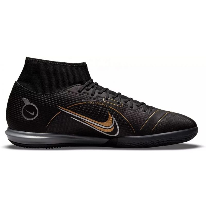 Nike Mercurial Superfly 8 Academy Ic M DJ2875 007 zapatos de fútbol negro negro