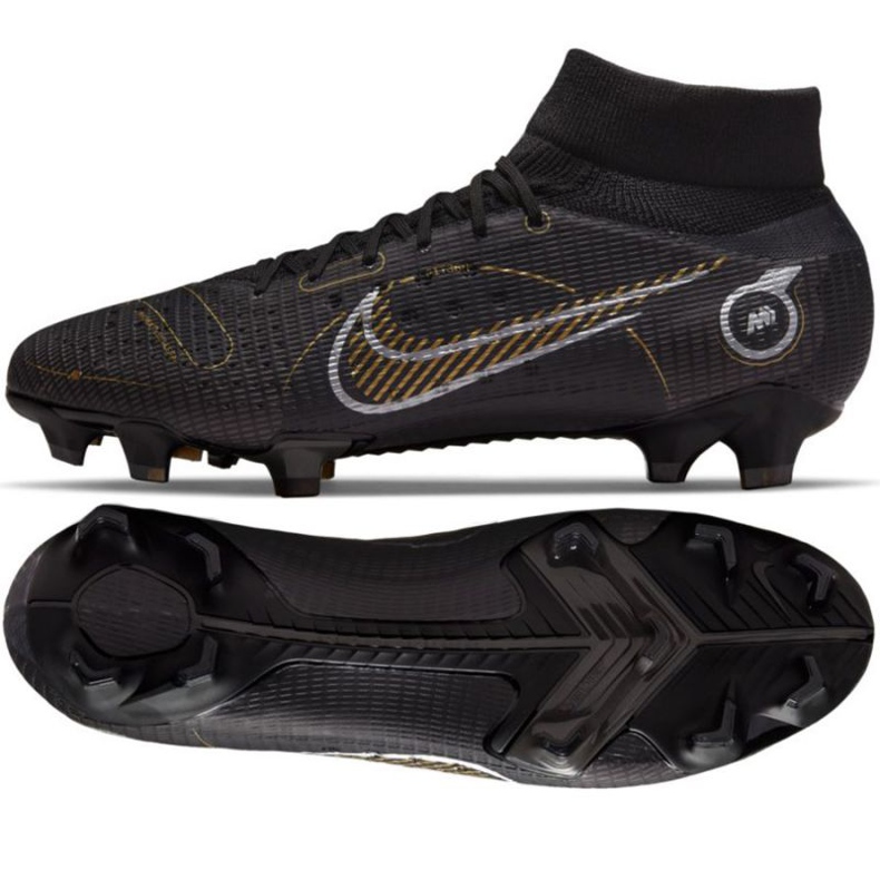 Nike Mercurial Superfly 8 Pro Fg M DJ2848 007 zapatos de fútbol negro negro