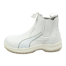 Zapatos de seguridad PUMA Clear Chelsea Mid S2 Src U 63.038.0 blanco