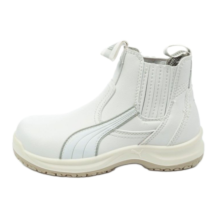 Zapatos de seguridad PUMA Clear Chelsea Mid S2 Src U 63.038.0 blanco Zapatos de seguridad PUMA Clear Chelsea Mid S2 Src U 63.038.0 blanco