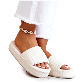 FJ1 Zapatillas Zapatillas En Una Plataforma Lilly Beige Claro