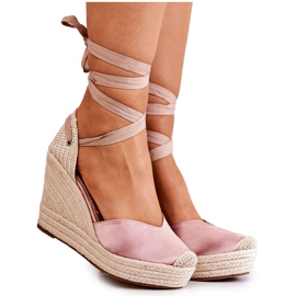 FS1 Alpargatas, Sandalias Cuña Nude Terrific beige rosa
