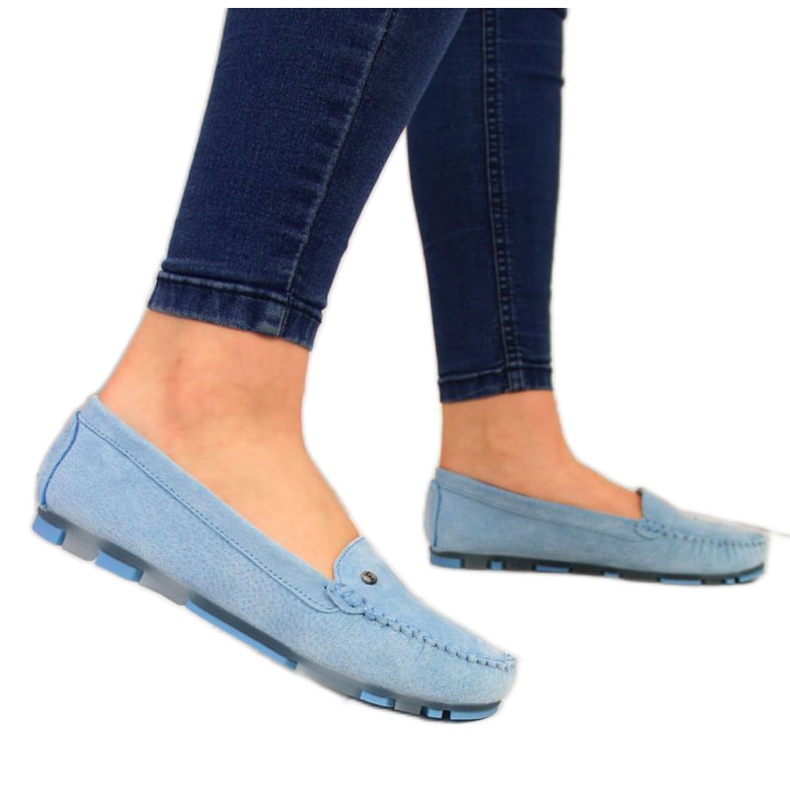 Mocasines de piel Filippo W PAW201B azul
