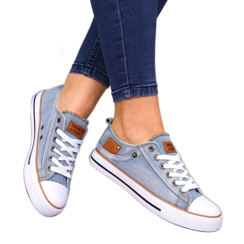 Zapatillas vaqueras American Club W AM653B azul