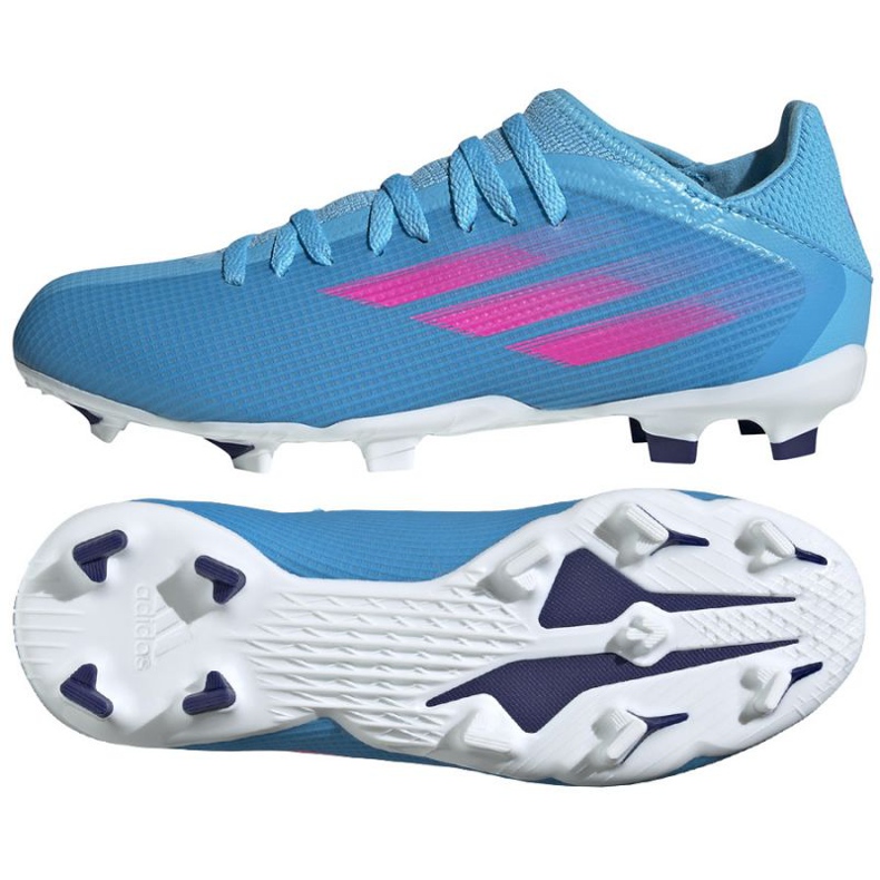 Adidas X Speedflow.3 Fg J Jr GW7486 zapatillas azul azul