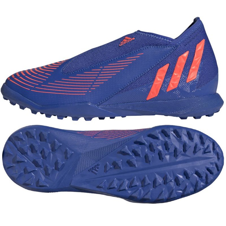 Adidas Predator Edge.3 Ll Tf J Jr GX2636 zapatos violeta azul Adidas Predator Edge.3 Ll Tf J Jr GX2636 zapatos violeta azul