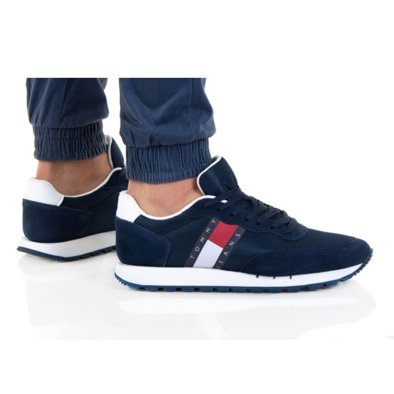 Tommy Hilfiger Mix Runner M EM0EM00 871 zapatos azul marino Tommy Hilfiger Mix Runner M EM0EM00 871 zapatos azul marino
