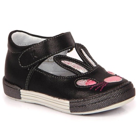 Zapatos velcros para conejitos Kornecki Jr 6480 negro