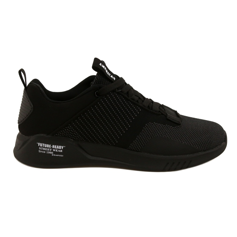 Zapatillas Deportivas American Club Hombre RH80/22 Negro