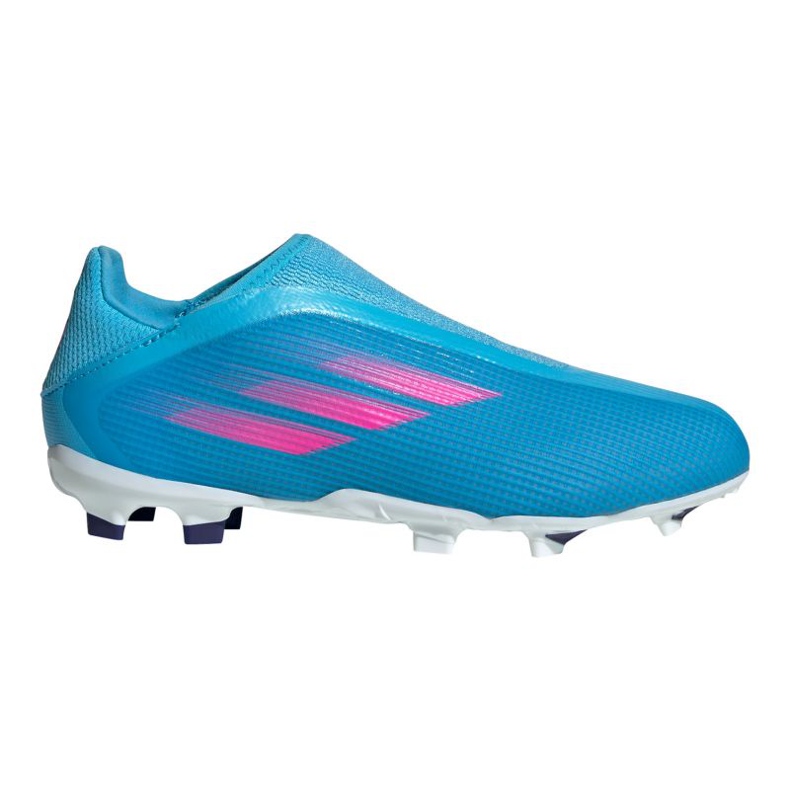 Botas de fútbol Adidas X Speedflow.3 Ll Fg Jr GW7497 azul azul