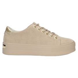 Creepers cuero beige Filippo DP3533 Creepers cuero beige Filippo DP3533