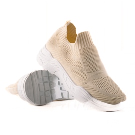 Bestelle Zapatillas sin cordones textiles beige