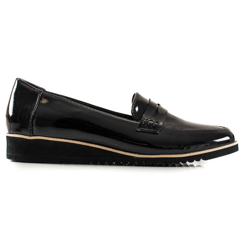 Goodin mocasines lacados claros negro Goodin mocasines lacados claros negro