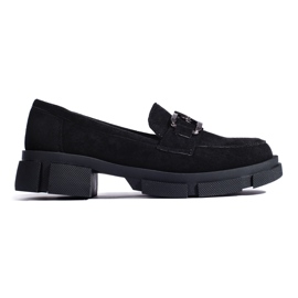 Goodin Mocasines De Ante En La Plataforma negro