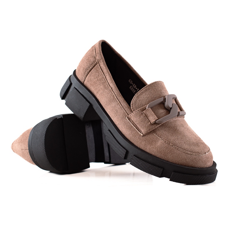 Goodin Mocasines De Ante En La Plataforma marrón