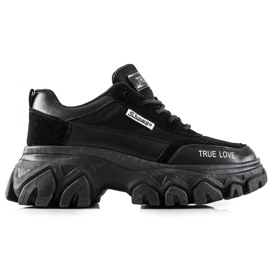 TRENDI Zapatillas de moda True Love negro