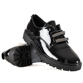 Goodin Zapatos brogue lacados negro