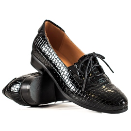 W. Potocki Elegantes zapatos Potocki con cordones negro W. Potocki Elegantes zapatos Potocki con cordones negro