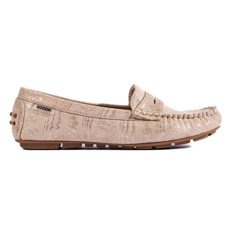 Goodin Mocasines textiles clásicos beige