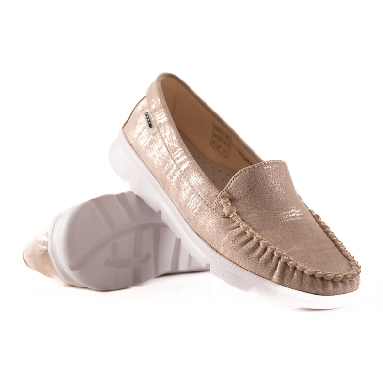 Goodin Mocasines Ligeros En La Plataforma beige dorado