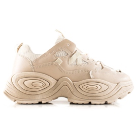 TRENDI Zapatillas de moda beige TRENDI Zapatillas de moda beige