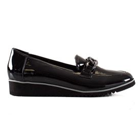 Goodin Zapatos brogue negros con cadena