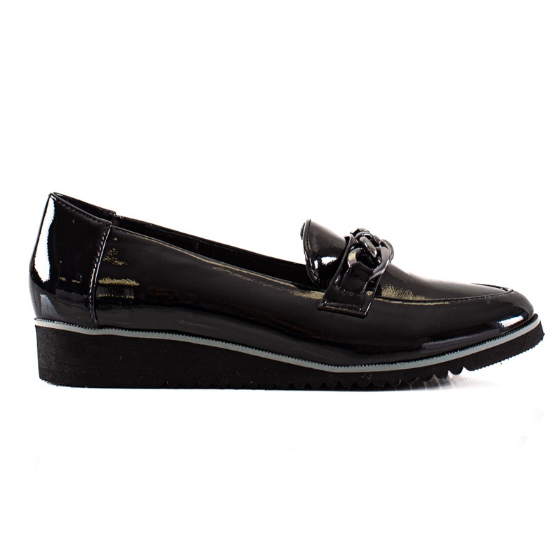 Goodin Zapatos brogue negros con cadena