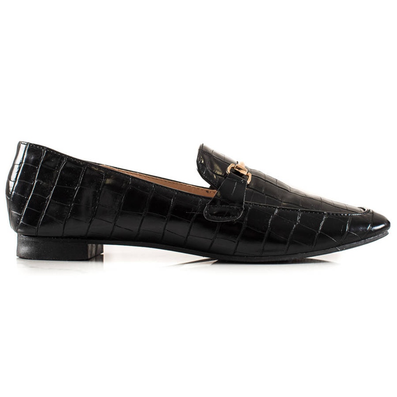Encor Mocasines elegantes con piel ecológica negro