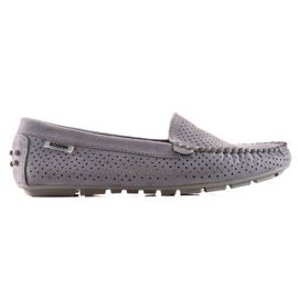 Goodin Mocasines calados con ante gris