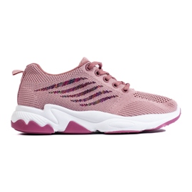 TRENDI Calzado deportivo Zapatillas púrpura rosa