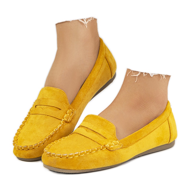 Mocasines mujer Nieves amarillo