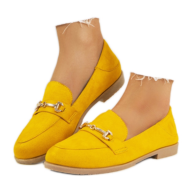 Mocasín tacón plano Aniria amarillo Mocasín tacón plano Aniria amarillo