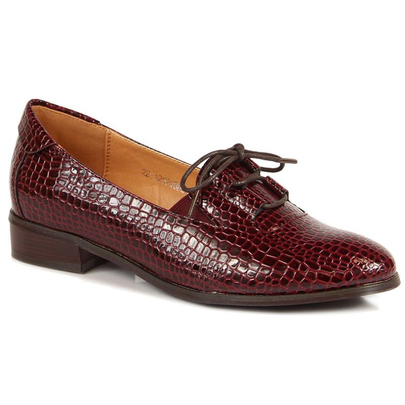 Zapatos lacados W.POTOCKI W WOL47B marrón multicolor
