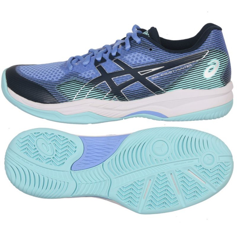 Zapatillas de voleibol Asics Gel-Court Hunter 2 W 1072A065 403 azul azul