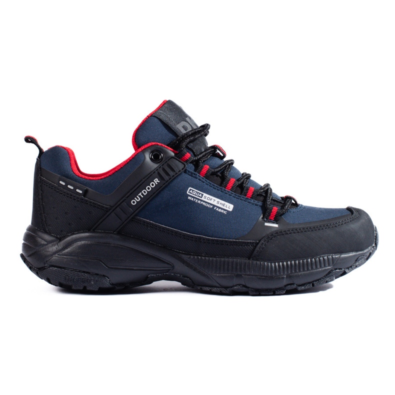 DK Zapatos de trekking al aire libre negro azul marino
