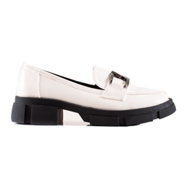 Goodin Mocasines Con Piel Ecológica En La Plataforma blanco Goodin Mocasines Con Piel Ecológica En La Plataforma blanco