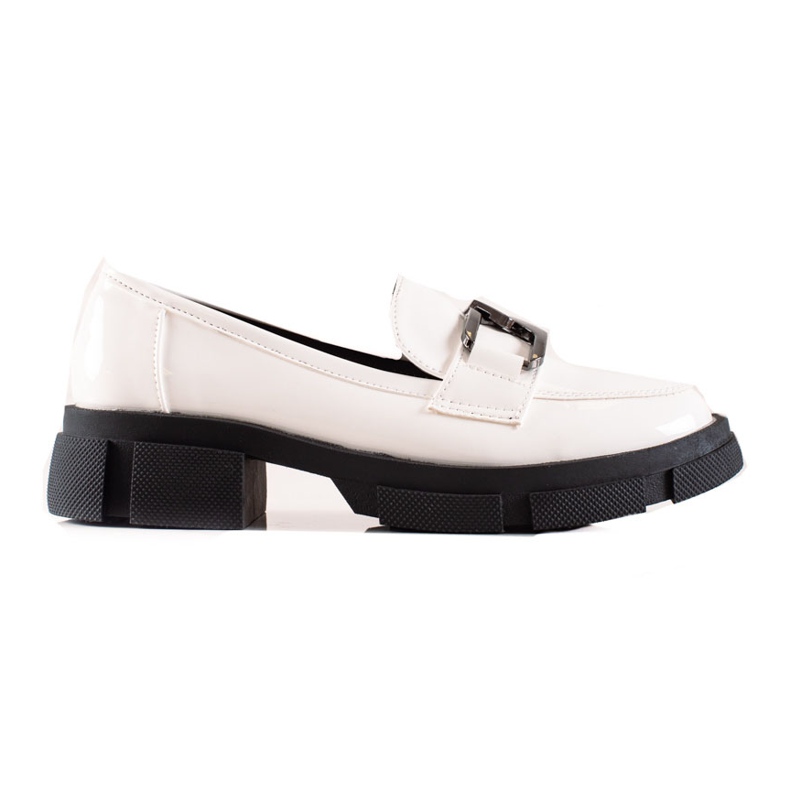 Goodin Mocasines Con Piel Ecológica En La Plataforma blanco