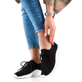 TRENDI Zapatillas deportivas ligeras negro