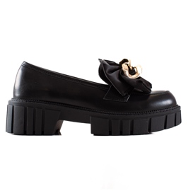 Seastar Mocasines De Moda Con Lazo negro