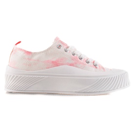 Seastar Zapatillas de deporte de moda en una plataforma ancha blanco Seastar Zapatillas de deporte de moda en una plataforma ancha blanco