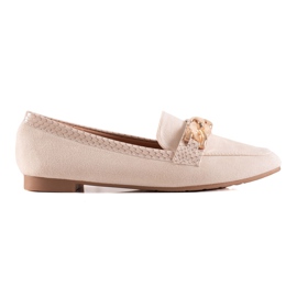 Small Swan Mocasines Crema Elegantes beige Small Swan Mocasines Crema Elegantes beige