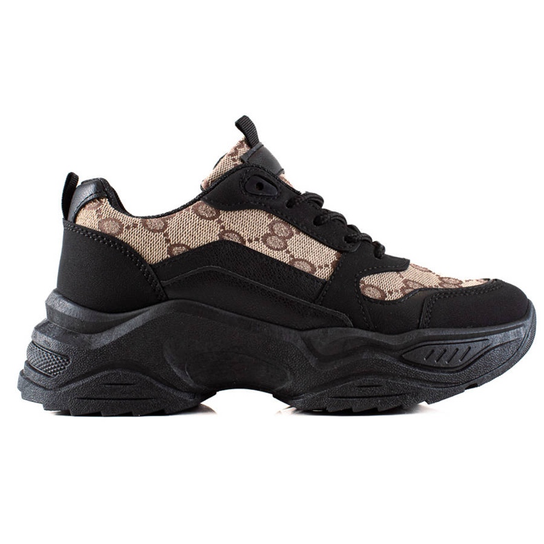 Seastar Zapatillas Negras Con Patrones beige marrón negro