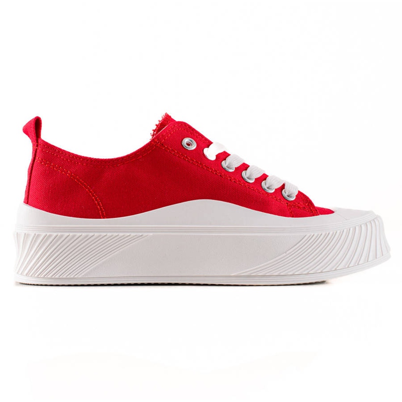 Seastar Zapatillas rojas en la plataforma rojo